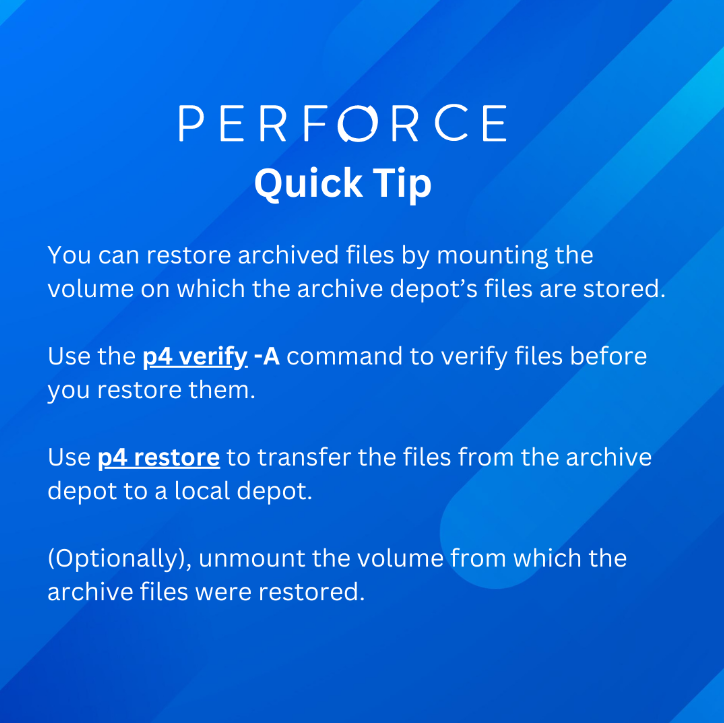 Perforce Archive Typemap Tutorial