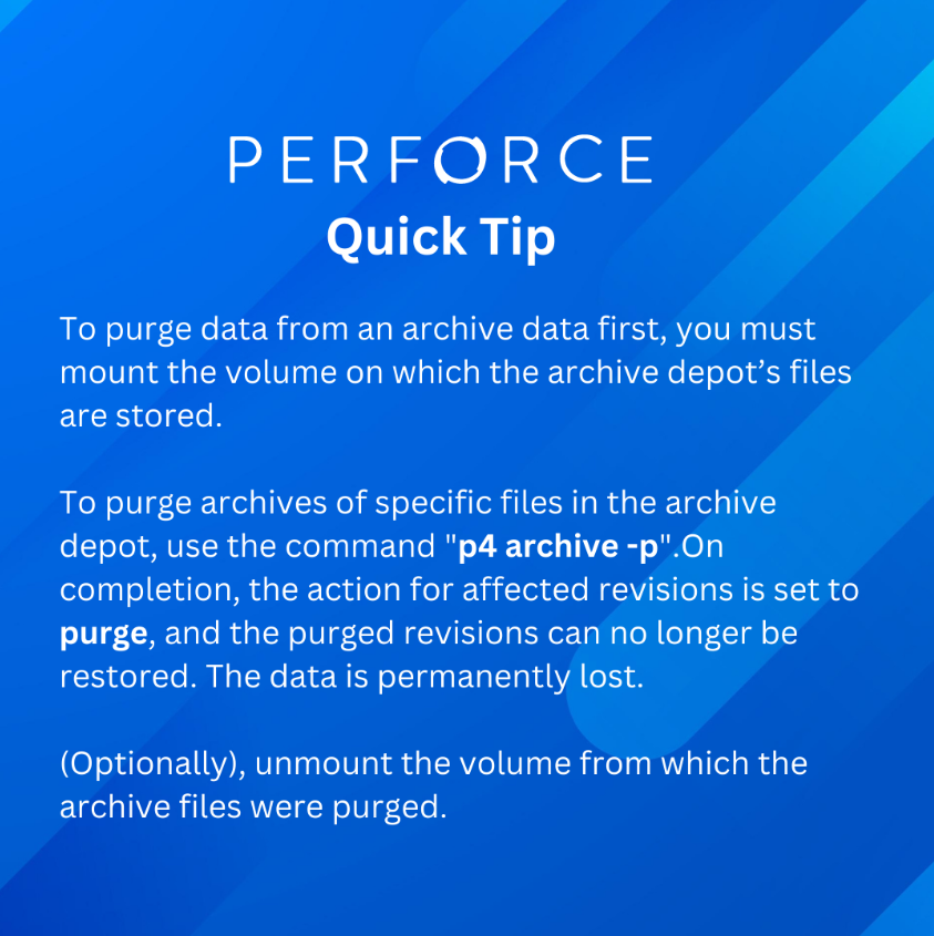 Perforce Archive Typemap Tutorial